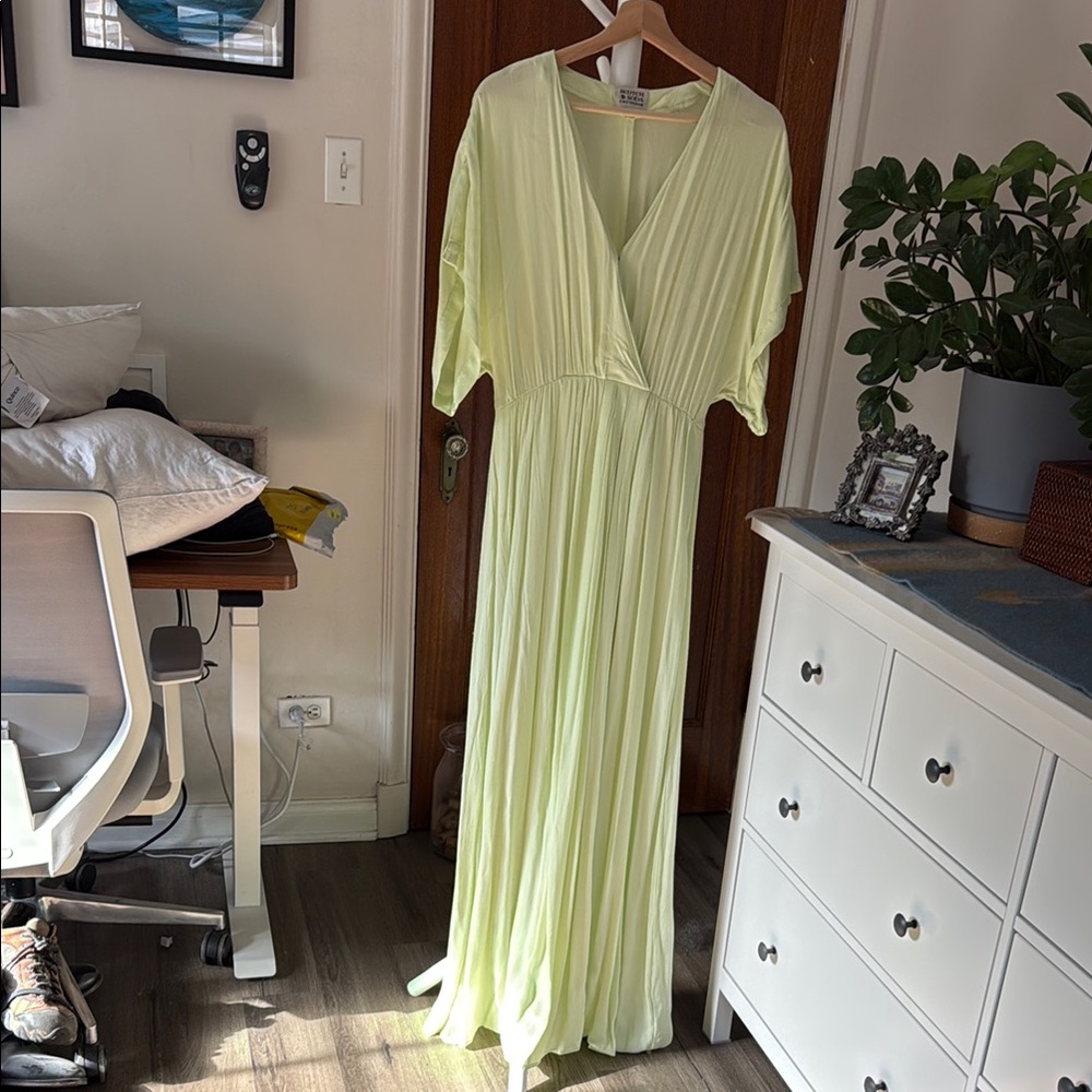 Scotch & Soda Elegant Light Green Maxi Dress